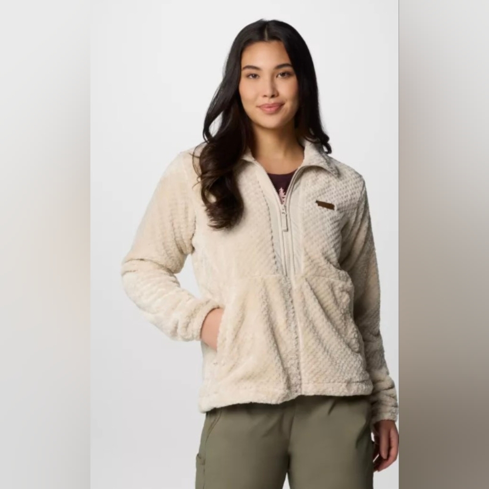 Columbia Cream Teddy Fleece Jacket